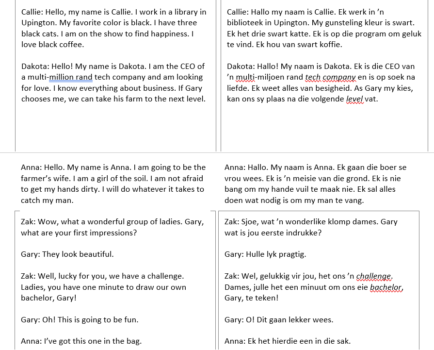 Elementary Afrikaans Script 2